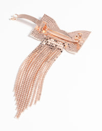 Rose Gold Crystal Bow Clip - link has visual effect only