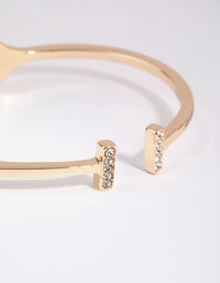 Gold Hinge Bracelet - link has visual effect only