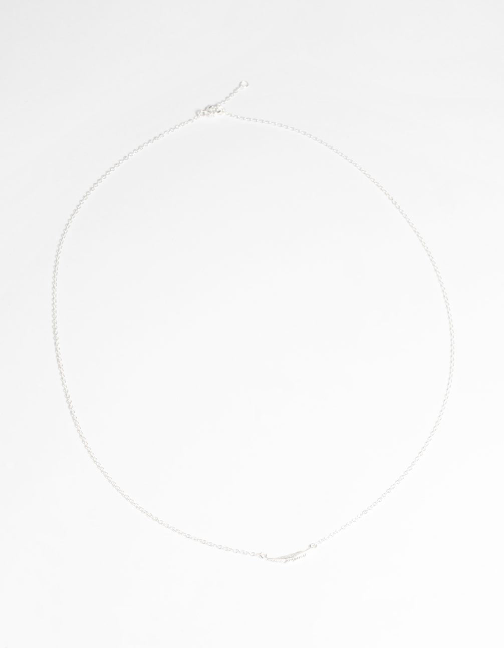 Sterling Silver Falling Leaf Necklace