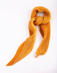Gold Pleated Satin Bandana Hair Scarf - link has visual effect only