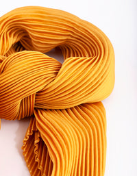 Gold Pleated Satin Bandana Hair Scarf - link has visual effect only