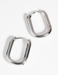 Silver Huggie Hoop Earrings - link has visual effect only