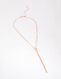 Rose Gold Snake Chain Knot Necklace - link has visual effect only