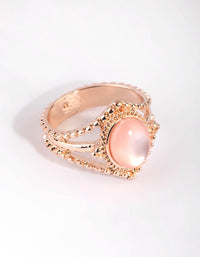 Rose Gold Cats Eye Ring - link has visual effect only