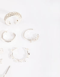 SIlver Diamante Earring Stack Pack - link has visual effect only
