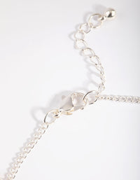 Silver Butterfly Chain Anklet - link has visual effect only