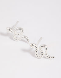 Sterling Silver Snake Stud Earrings - link has visual effect only