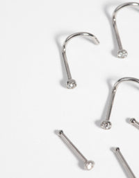 Surgical Steel Nose Studs with Diamantes - link has visual effect only