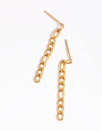 Gold Plated Surgical Steel Chain Drop Earrings - link has visual effect only