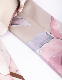 Pink Floral Print Scarf - link has visual effect only