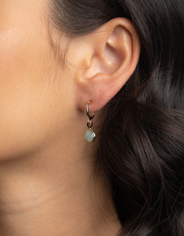 Gold Charm Stacking Earrings