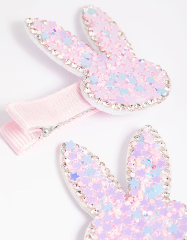 Kids Pastel Bunny Clips