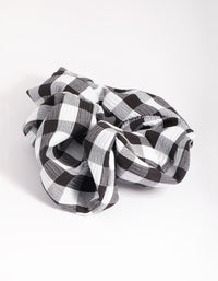 Black & White Check Scrunchie - link has visual effect only