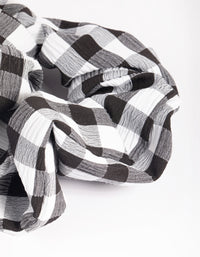 Black & White Check Scrunchie - link has visual effect only