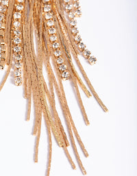 Gold Flat Chain Drop Earrings - link has visual effect only