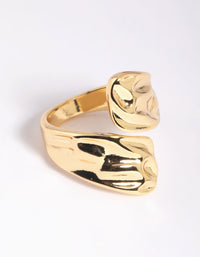 Gold Molten Wrap Ring - link has visual effect only