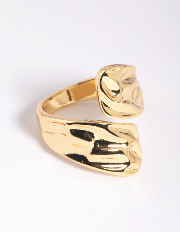 Gold Molten Wrap Ring