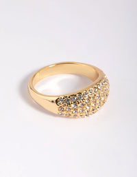 Gold Diamante Ring - link has visual effect only