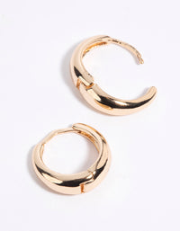 Gold Huggie Hoop Earrings - link has visual effect only