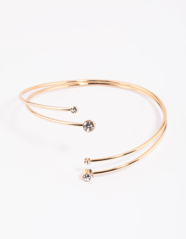 Rainbow Diamante Arm Cuff