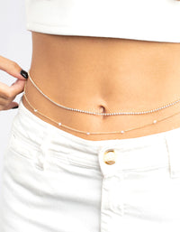 Fine Diamante Waist Chain - link has visual effect only