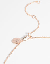 Rose Gold Plated Diamante & Quartz Sun Necklace - link has visual effect only