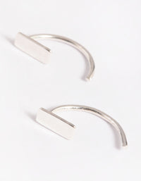 Sterling Silver Bar Jacket Earrings - link has visual effect only