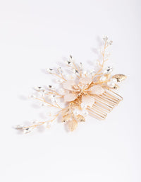 Blush Etched Flower Comb - link has visual effect only