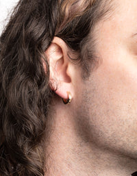 Gold Celestial Huggie Hoop Earrings - link has visual effect only
