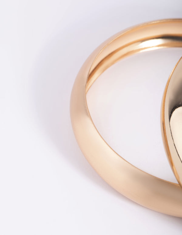 Gold Mixed Bangle Bracelet Set