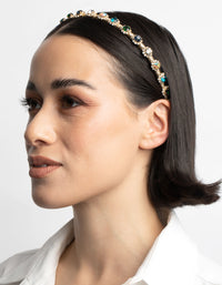 Thread Wrapped Diamante Headband - link has visual effect only
