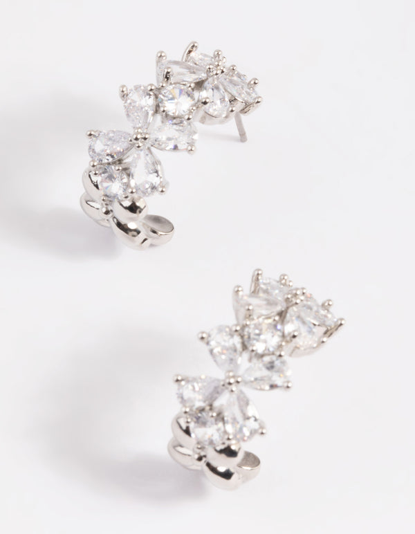 Floral Hoop Earrings – D-Star Jewellery