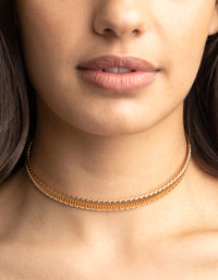 Gold Tattoo Choker - link has visual effect only