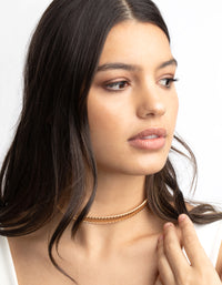 Gold Tattoo Choker - link has visual effect only