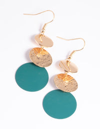 Green Cascading Drop Earrings - link has visual effect only