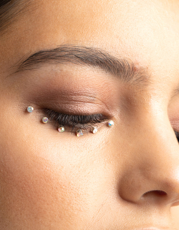 Round Diamante Face Jewels