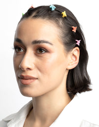 90s Multi Mini Flower Claw Clip Pack - link has visual effect only