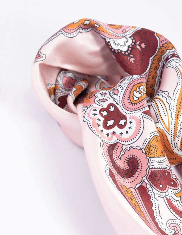 Colourful Paisley Print Bandana Hair Scarf