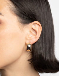 Gold Chunky Hoop Earrings - link has visual effect only