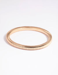 Gold Snake Chain Stretch Bracelet - link has visual effect only