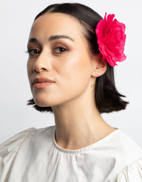 Pink Flower Corsage Clip - link has visual effect only