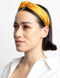 Yellow Twisted Knot Headband - link has visual effect only