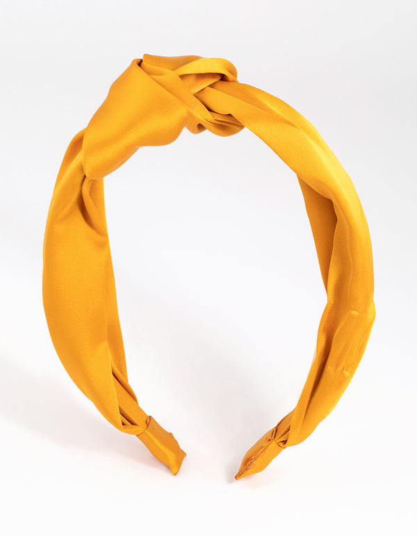 Yellow Twisted Knot Headband
