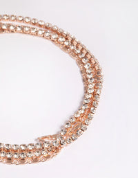 Rose Gold Diamante Bracelet - link has visual effect only