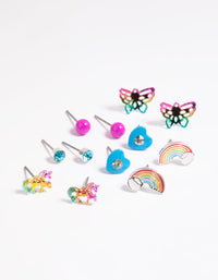 Kids Rainbow Magic Stud Earring 6-Pack - link has visual effect only
