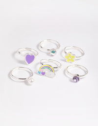 Kids Fluro Daisy Ring 6-Pack - link has visual effect only