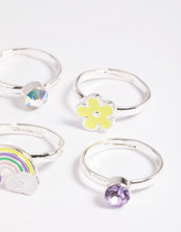 Kids Fluro Daisy Ring 6-Pack - link has visual effect only