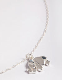 Sterling Silver Elephant Necklace - link has visual effect only
