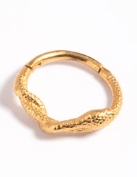 Gold Plated Surgical Steel Snake Clicker Ring - link has visual effect only