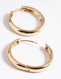 Gold Plated Hinge Hoop Earrings - link has visual effect only